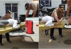 Chincha: policías auxilian a adulto mayor que estaba solo y sufrió accidente domiciliario