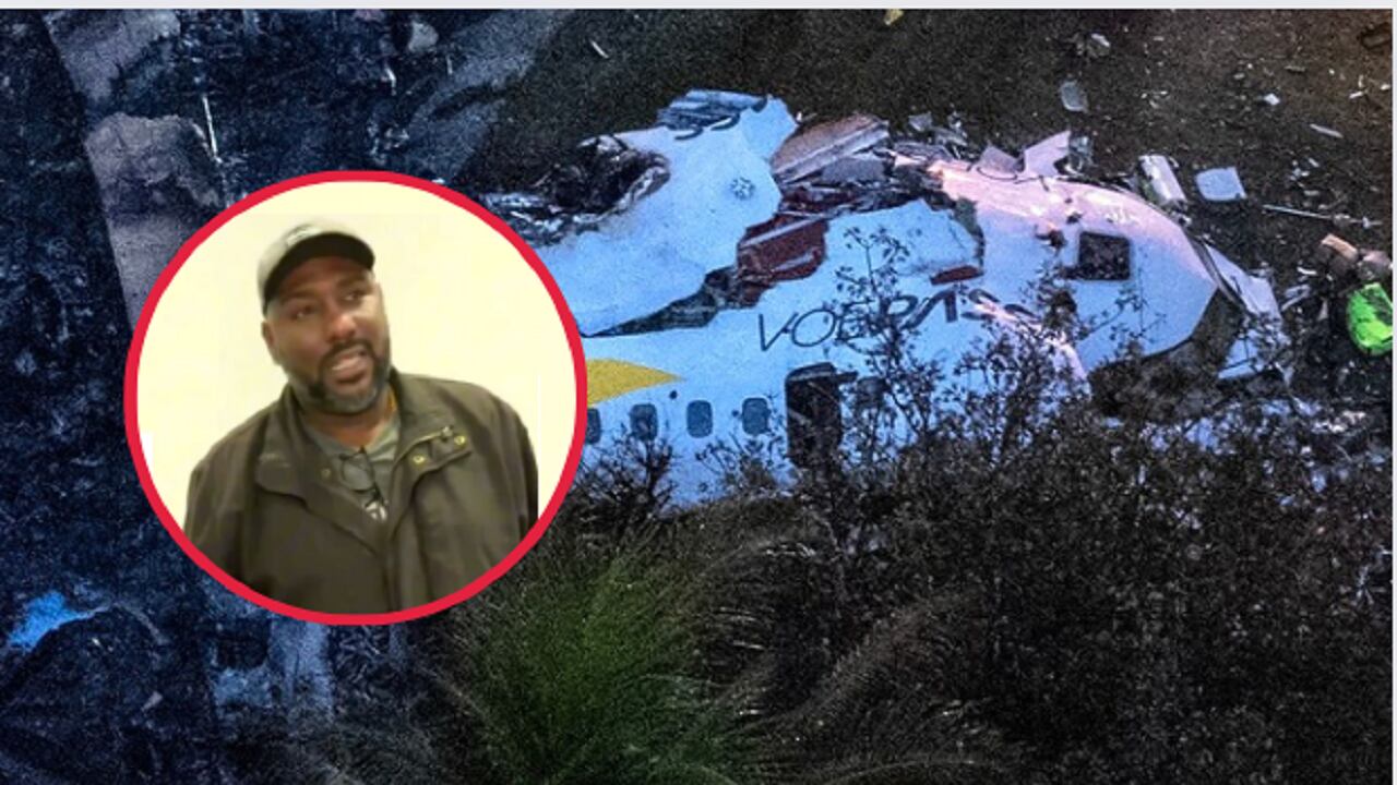 Sobrevivió de milagro. (Foto: composición AFP / TV Globo)