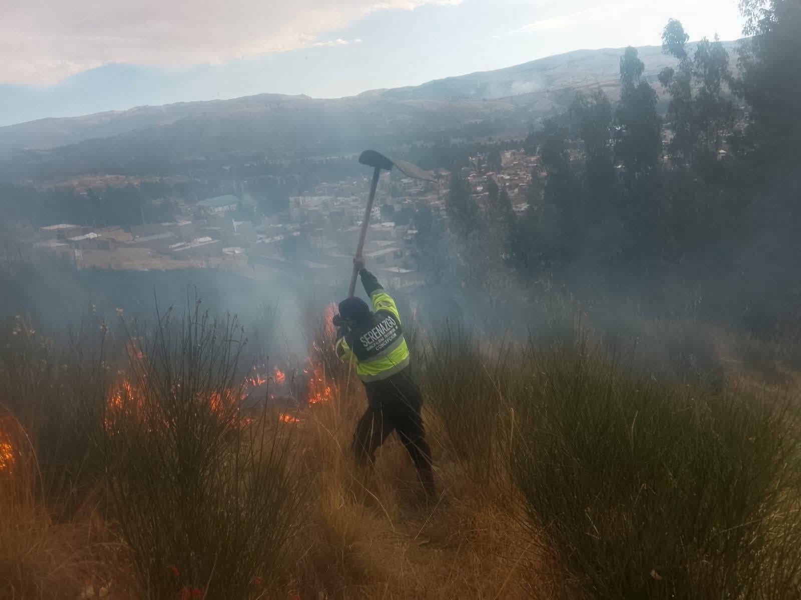 Junín: Incendios forestales no dan tregua y arrasan con vegetación