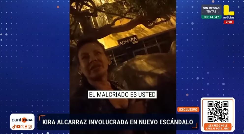 Congresista Kira Alcarraz involucrada en una presunta agresión. Foto: Latina