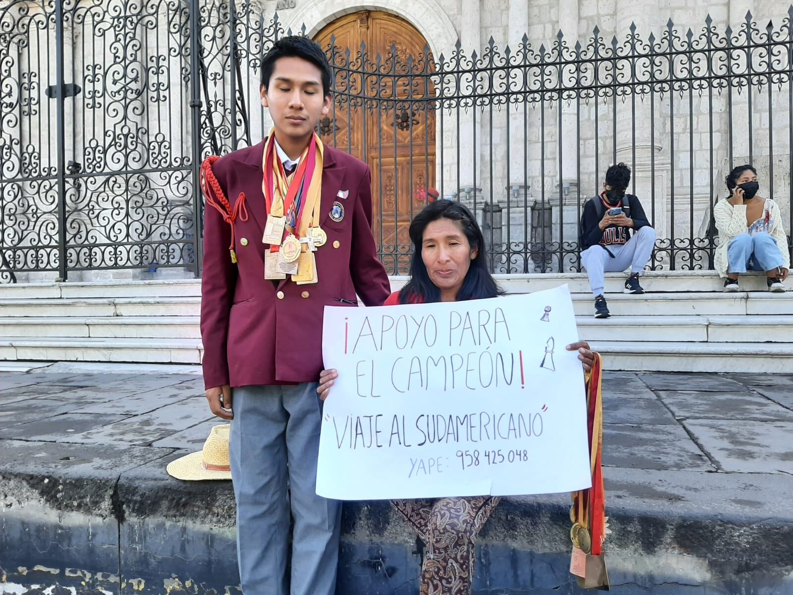 Madre de ajedrecista arequipeño pide apoyo para cubrir gastos en Chile| Foto: Graciela Fernández
