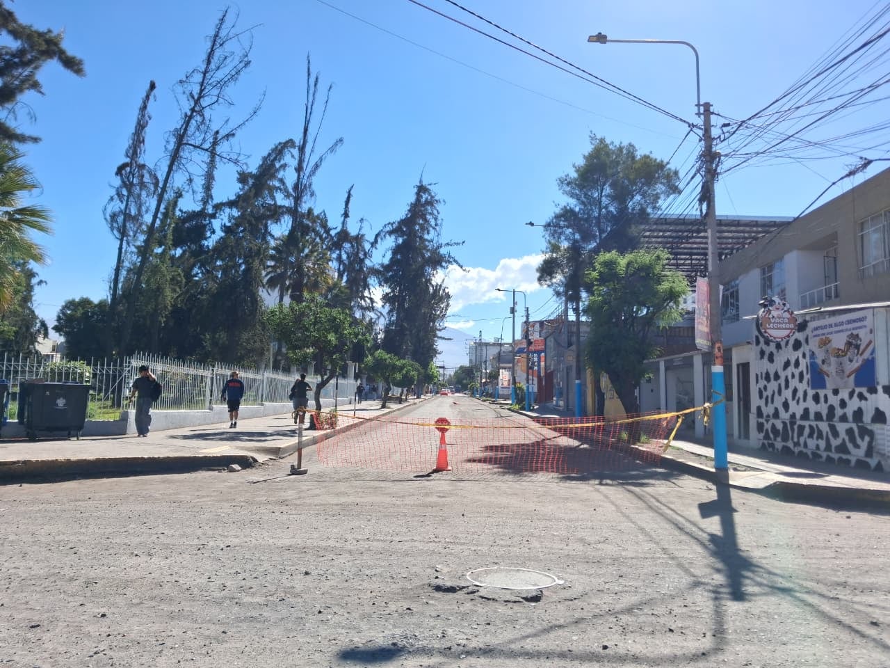 Trabajos de renovación en avenida Ricardo Palma, en Umacollo. (Foto: Flor Barrios/@photo.gec)