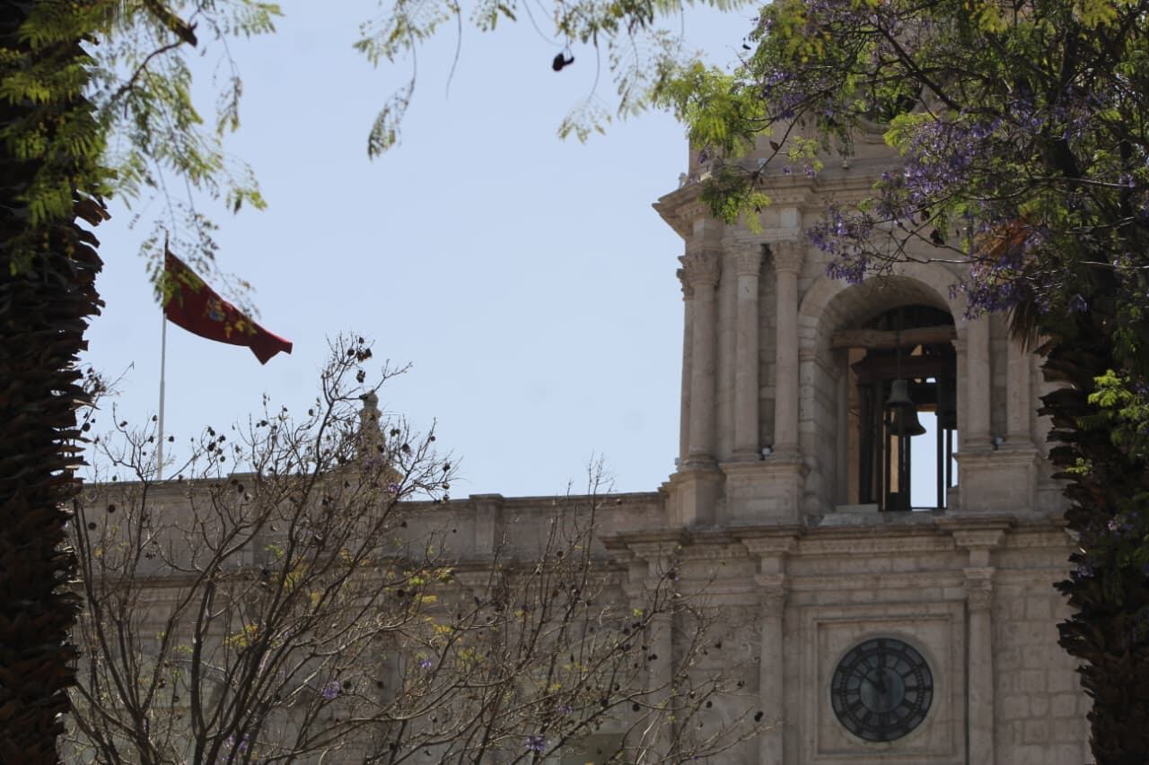 Arequipa celebra el inicio de su mes jubilar con emotivo repique de campanas. (Foto: Yunsu Pariapaza/@photo.gec)