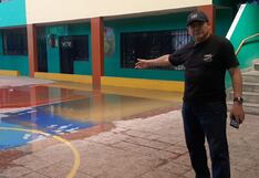 Arequipa: Aguas residuales inundaron el colegio Nuestra Señora de la Asunta en Cerro Colorado