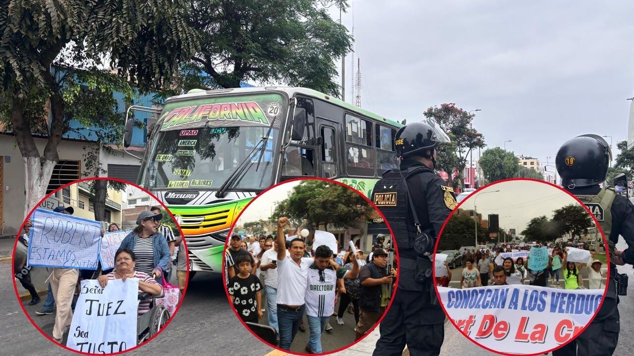 Hombres del volante marcharon ayer en apoyo al consejero Robert De La Cruz, para quien la Fiscalía pide 6 años y 8 meses de prisión.