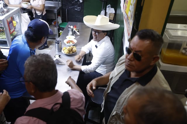 Roberto Sánchez en San Juan de Miraflores (Fotos: Jesús Saucedo/GEC)