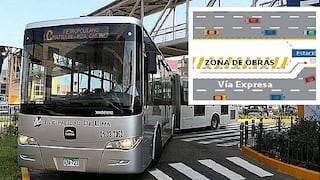 Metropolitano: desde mañana servicio desviará su recorrido por obras