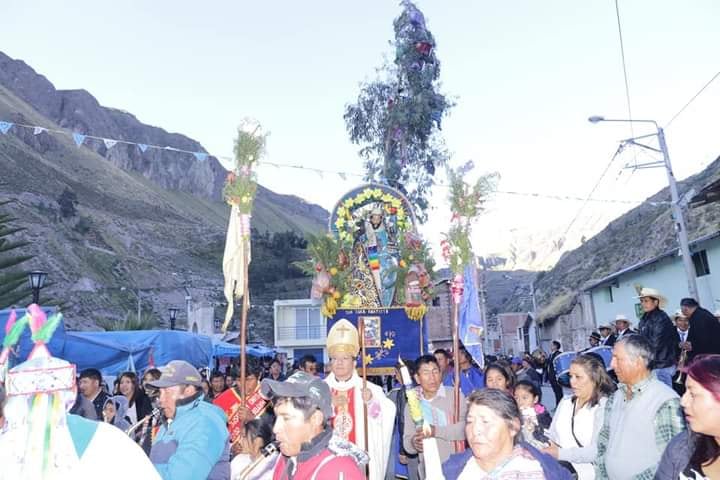Procesión de San Juan Bautista en el distrito de Salamanca. Foto: Cortesía.