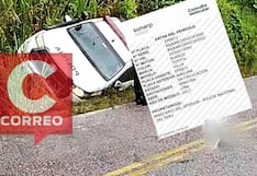 Huaytará: patrullero policial se despista tras maniobra evasiva y deja dos agentes heridos