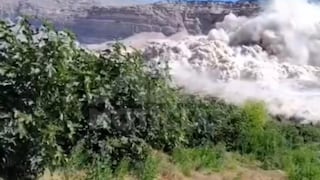 Deslizamiento de tierra alarma a pobladores de San Juan de Siguas (VIDEO)