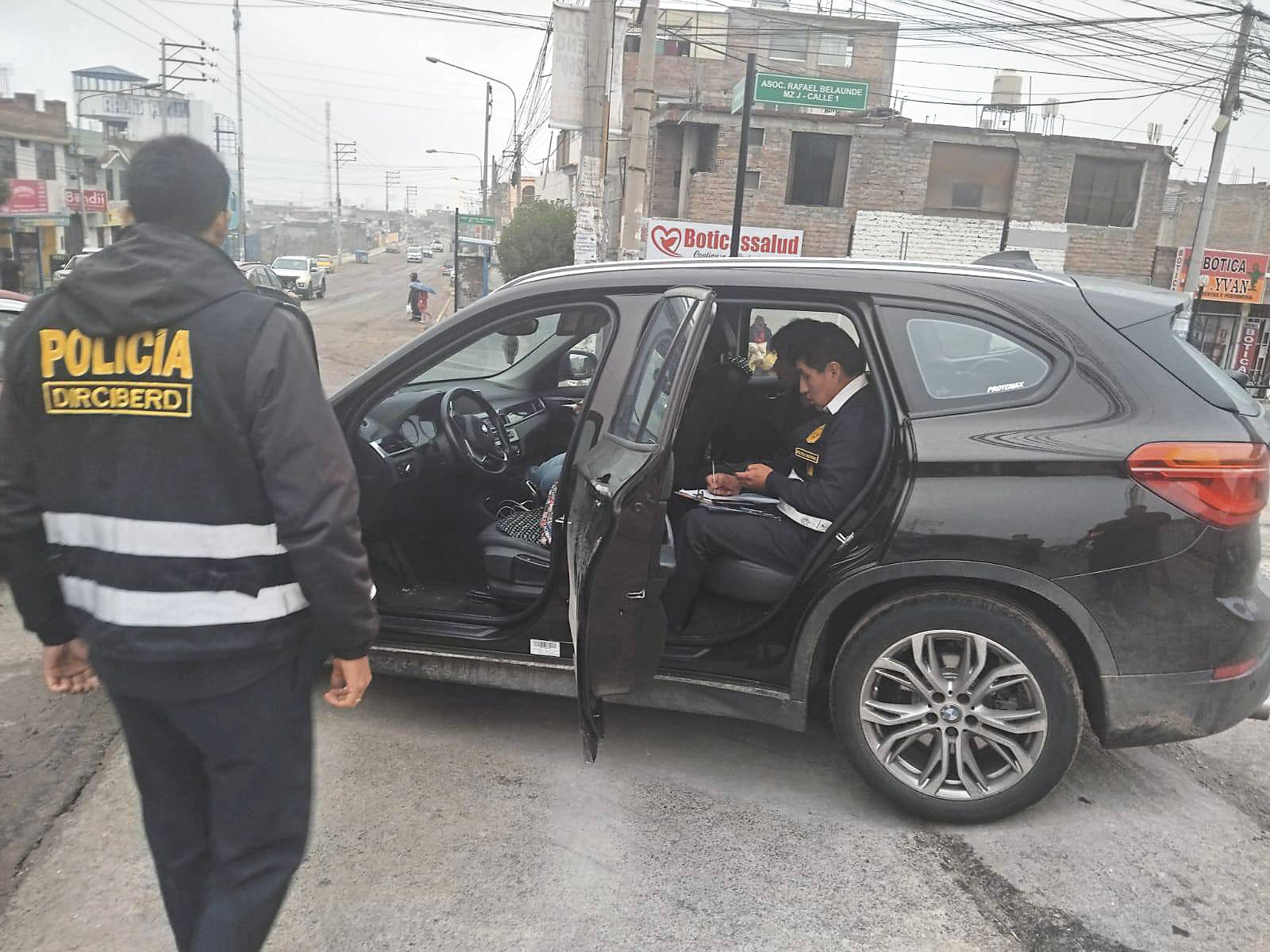 Intervención policial a sospechoso en Arequipa. Foto: GEC.