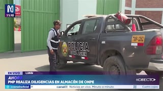 Caso cédulas en la vía pública: autoridades realizan diligencia en almacén de la ONPE
