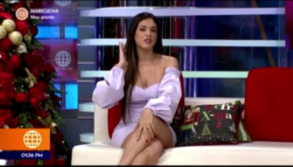 Jazmin Pinedo le hace un pedido a 'Papá Noel'