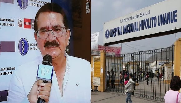 Carlos Bazán Alfaro, director del Hospital Nacional Hipólito Unanue informó sobre estado de pacientes (Captura: Panamericana Tv - GEC)