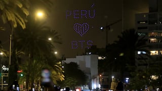 ARMY realizó un espectáculo de drones en la Costa Verde por los conciertos de BTS en Lima (FOTOS)
