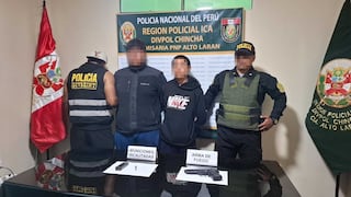 Chincha: intervienen a dos menores de 15 años en posesión de una pistola abastecida