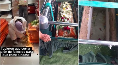 Ica: familia denuncia que ataúd tuvo que ser cortado para poder ingresar a nicho en camposanto