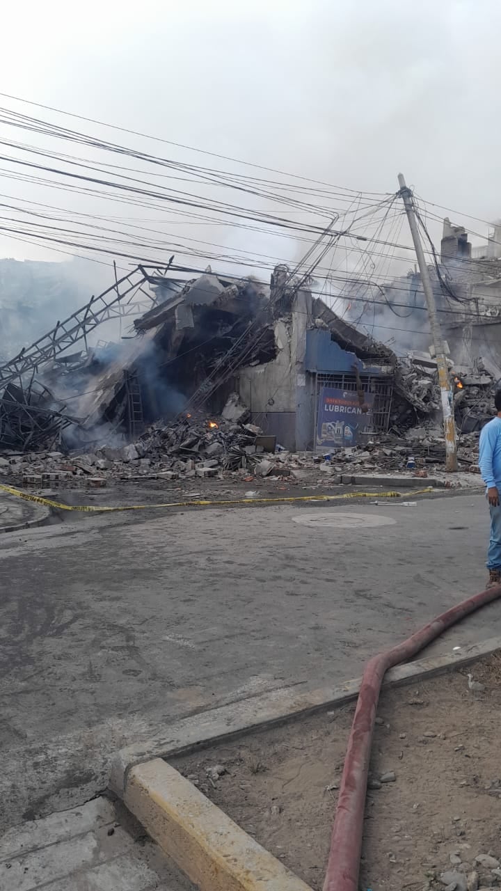 Así terminó inmueble. (Foto: Ozono TV)