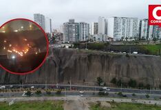 Incendio en la Costa Verde consumió cientos de metros de geomallas durante Año Nuevo