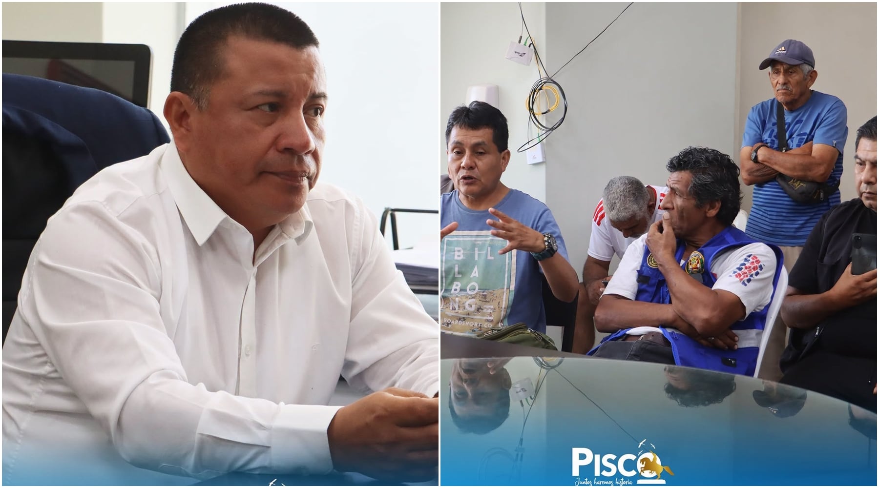Alcalde provincial de Pisco aborda ordenamiento vehicular con gremio de mototaxistas