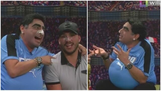 Carlos Álvarez parodió gestos de Diego Maradona en partido contra Nigeria (VIDEO)
