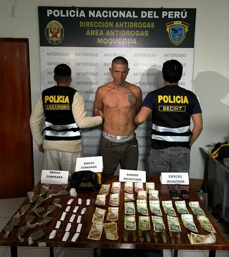 Moquegua: Policía captura a varón “El Brujo” por tráfico de drogas