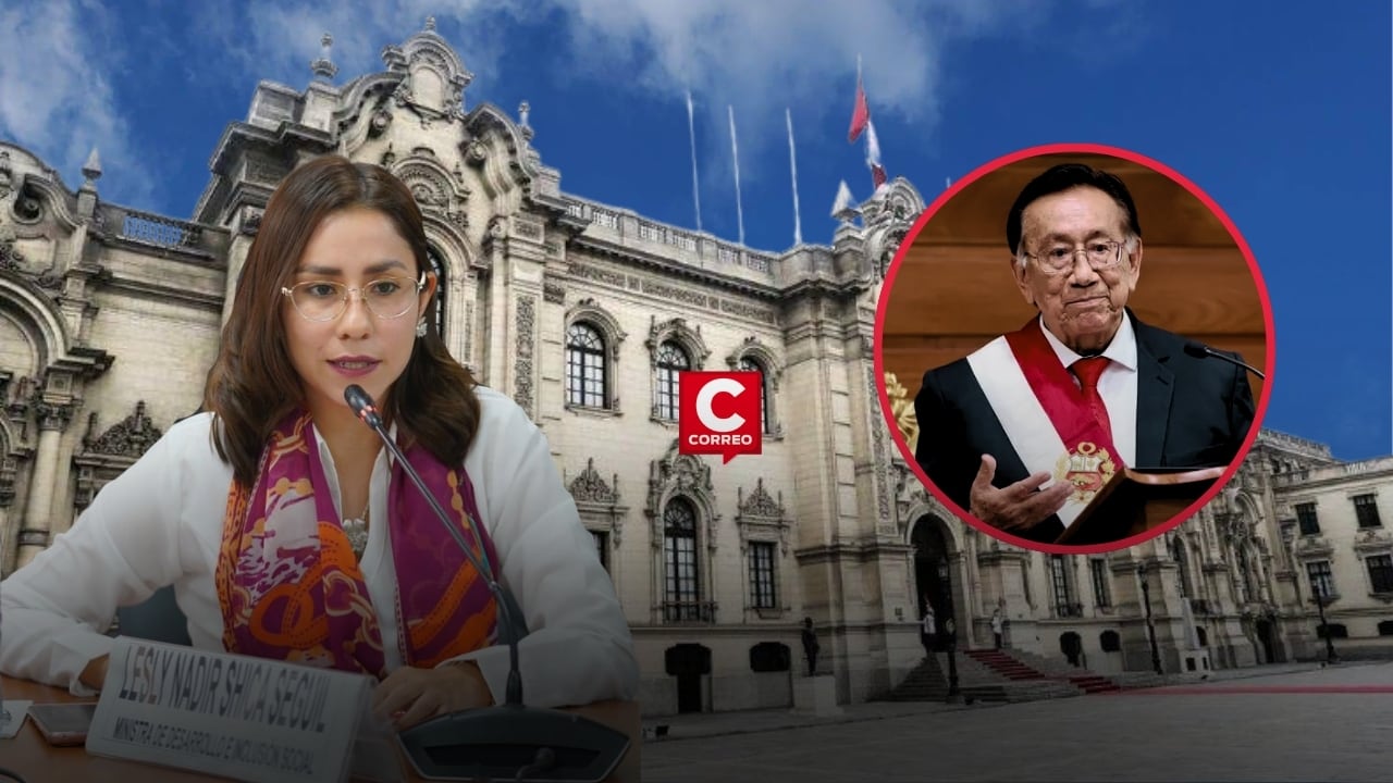 Ministra Lesly Shica sobre su continuidad con Balcázar: “Es una decisión que compete al presidente”. Composición: Diario Correo.