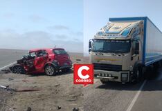 Arequipa: Niña de 2 años sobrevive al choque de automóvil y camión en la Panamericana Sur