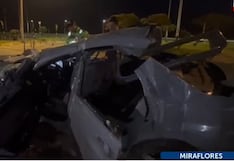 Accidente en la Costa Verde: cuatro heridos tras choque de auto contra cerro en Miraflores
