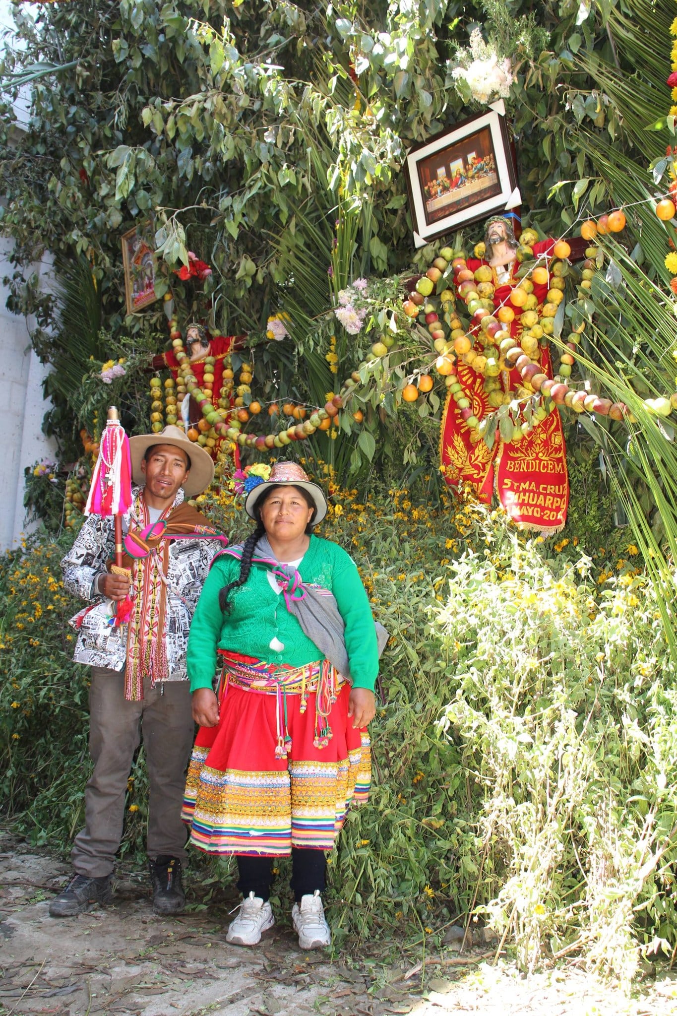 Tradicionales "monte altares" de las comunidades de Río Blanco y Tuahualque por Semana Santa 2026 . (Foto: Pampacolca-Tierra de Lindas Costumbres y Tradiciones/Facebook)