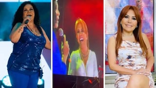 Magaly Medina subió al escenario durante concierto de Eva Ayllón y criolla la sorprende con un obsequio (VIDEO)