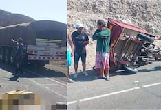 Palpa: un muerto y herido tras choque entre motocarga y camión en variante de Santa Cruz
