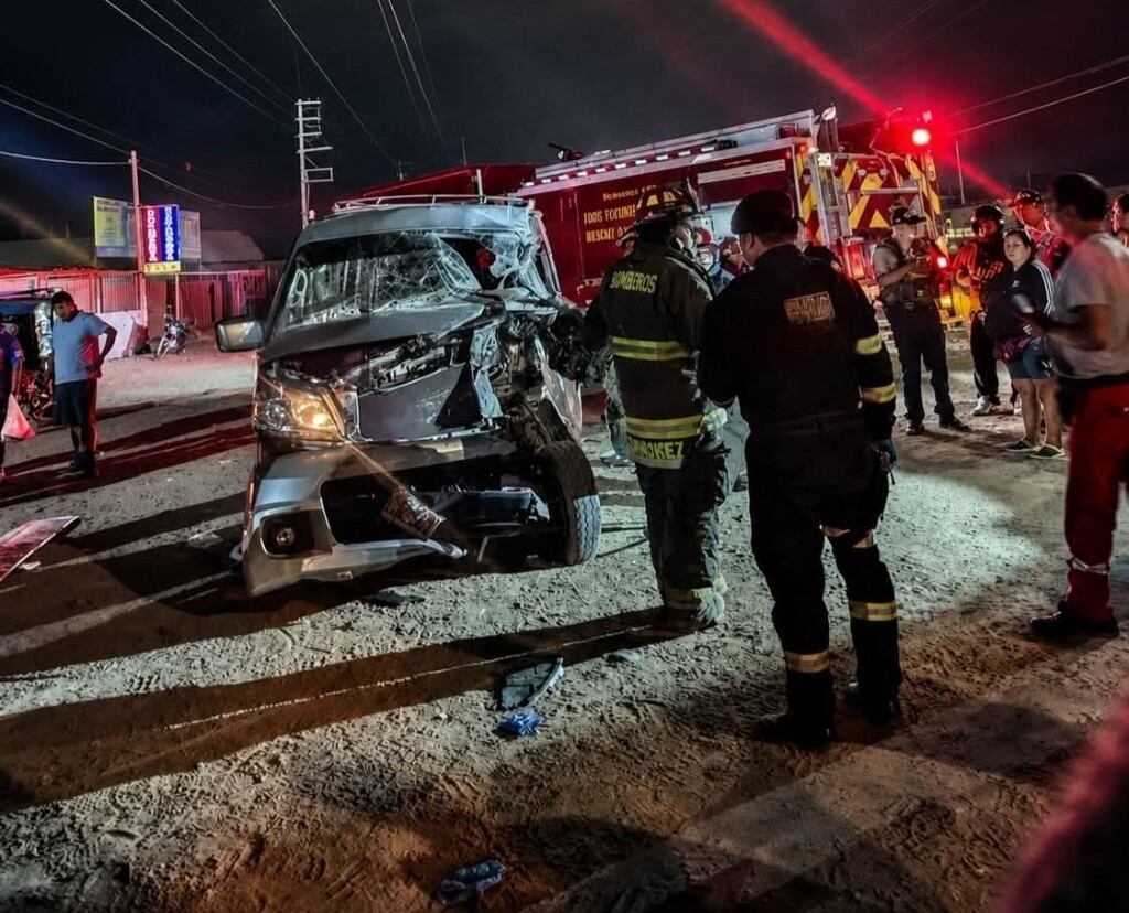 Trágico accidente en la carretera Chiclayo a Lambayeque.
