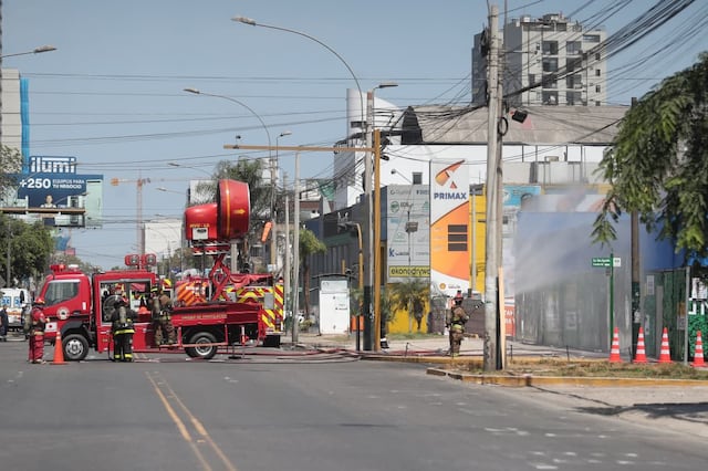 Fuga de gas en Surquillo (Fotos: Jesús Saucedo @photo.gec)