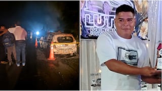 Chincha: agente de seguridad muere calcinado tras siniestro de vehículo