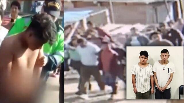 Vecinos unidos desnudan y linchan a delincuentes en Villa María del Triunfo (VIDEO)