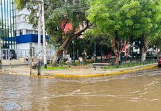 Piura amanece con calles inundadas tras ligera precipitación (GALERÍA)