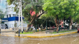 Piura amanece con calles inundadas tras ligera precipitación (GALERÍA)