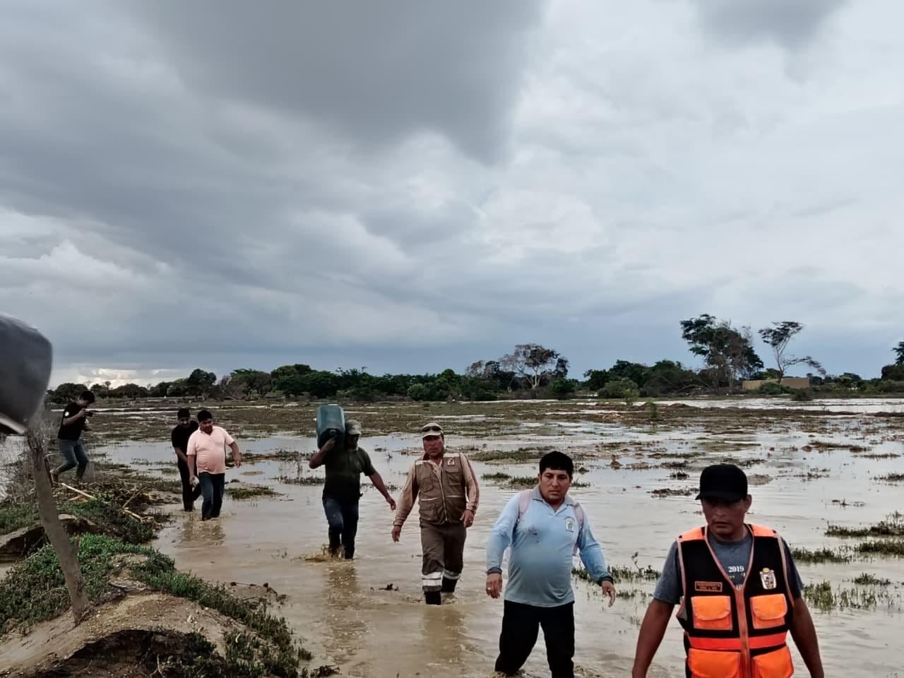 Desborde del río La Leche afectó a ciudadanos de Mórrope.