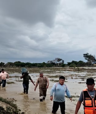Desborde del río La Leche afectó a ciudadanos de Mórrope.