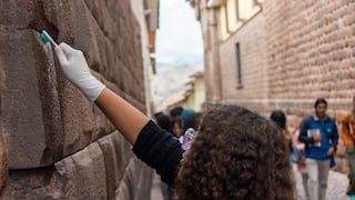 Inician campaña de limpieza de muros incas en el Centro Histórico de Cusco (FOTOS)