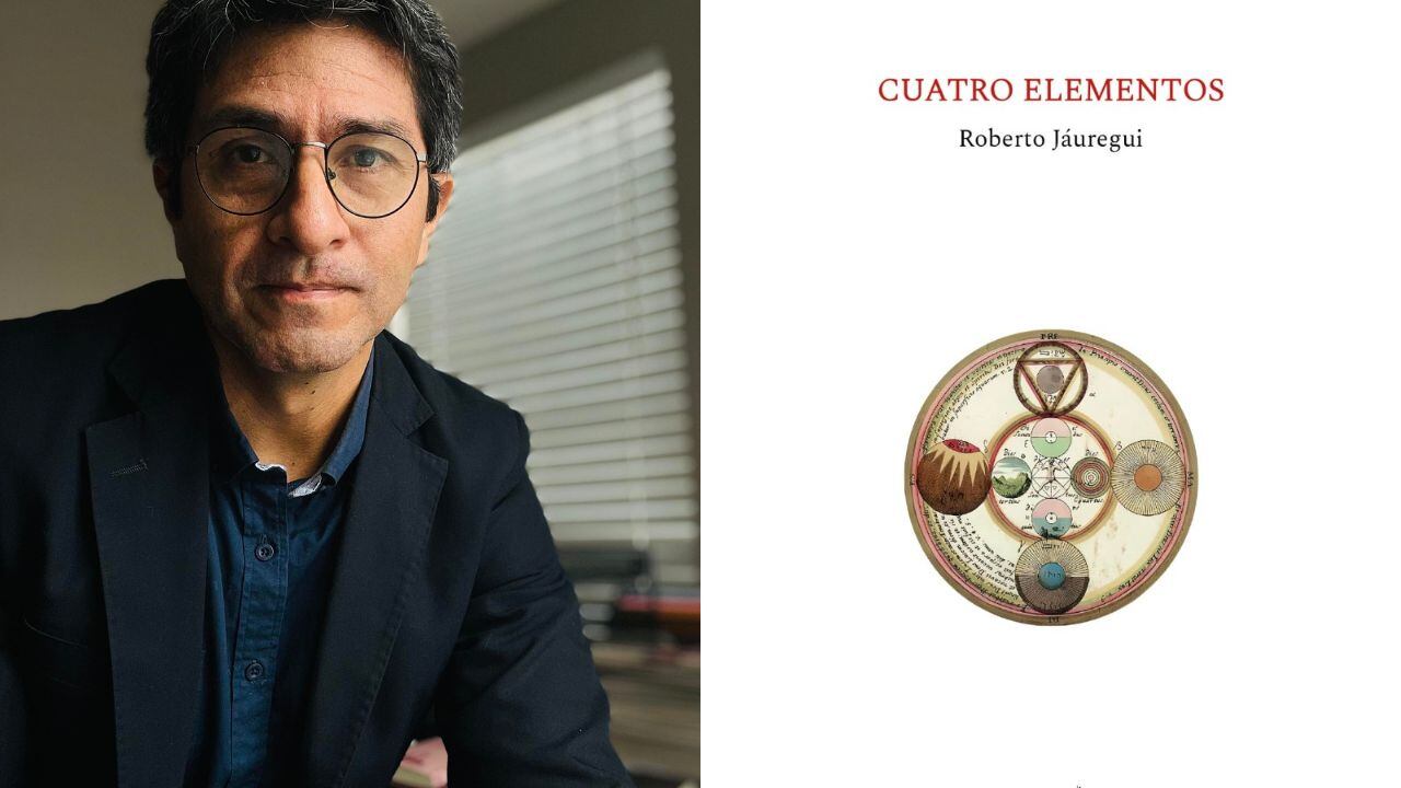 En CUATRO ELEMENTOS, Roberto Jáuregui ha poblado su espacio poético de seres mitológicos, familiares y eternos que el recuerdo transforma mientras el cuerpo terrenal se diluye; los cuatro elementos adquieren, a través del sujeto lírico, una transformación estética.