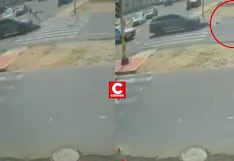 Surco: fuerte choque deja a conductor de moto herido en plena Vía Expresa Sur (VIDEO)