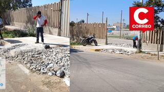 Ica: Municipalidad paraliza demolición de rampa y apertura de cerco en cruce peatonal