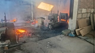 Arequipa: Incendio en depósito de madera en Mariano Melgar deja daños materiales