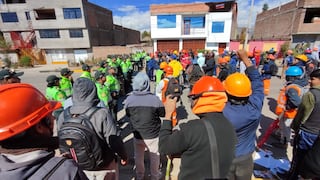 Junín: Sindicatos pugnan por control de puestos de trabajos y dejan heridos en inicio de obras públicas 
