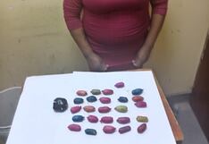 Detienen a mujer con 27 cápsulas de droga que pretendía ingresar al penal de Piura