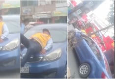 Ica: inspector de tránsito arriesga su vida tras ser llevado por conductor que no se detuvo