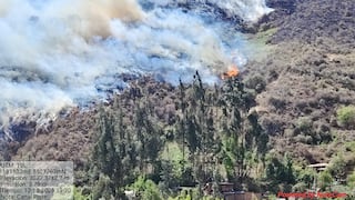 Confirman que fuerte incendio forestal llegó a sitio arqueológico en Cusco
