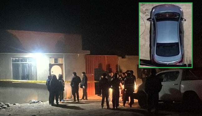 Policías armados entraron al predio de Av. Collpa, previamente con un dron visualizaron vehículos en su interior